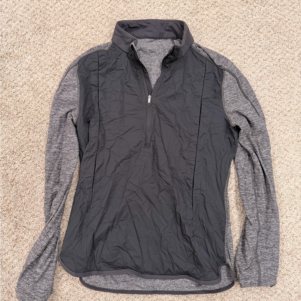 Lululemon Men's Gray Quarter-Zip Jacket